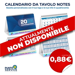 Calendario da Tavolo Notes personalizzato