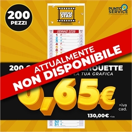 200 Calendari Olandesi Silhouette Personalizzati