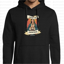 Felpa con Cappuccio - Meme Trash - SANTA PAZIENZA