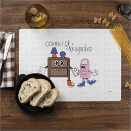 Tovaglietta - Coppie Scoppiate - COMODINO E MIGNOLINO
