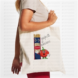 Tote Bag - Coppie Scoppiate - SPAGHETTI E POMODORO
