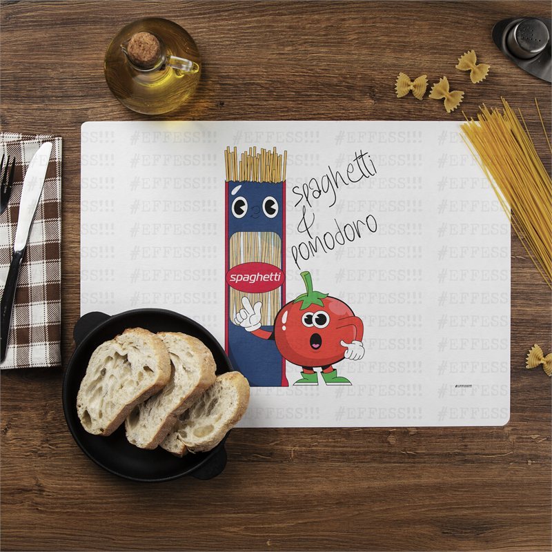 Tovaglietta - Coppie Scoppiate - SPAGHETTI E POMODORO