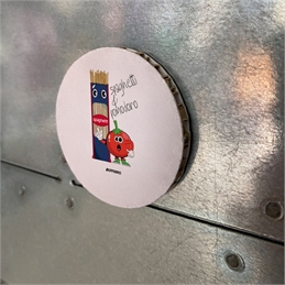 Calamita in cartone alveolare - Coppie Scoppiate - SPAGHETTI E POMODORO