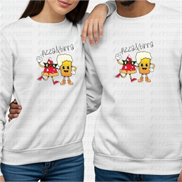 Felpa - Coppie Scoppiate - PIZZA E BIRRA