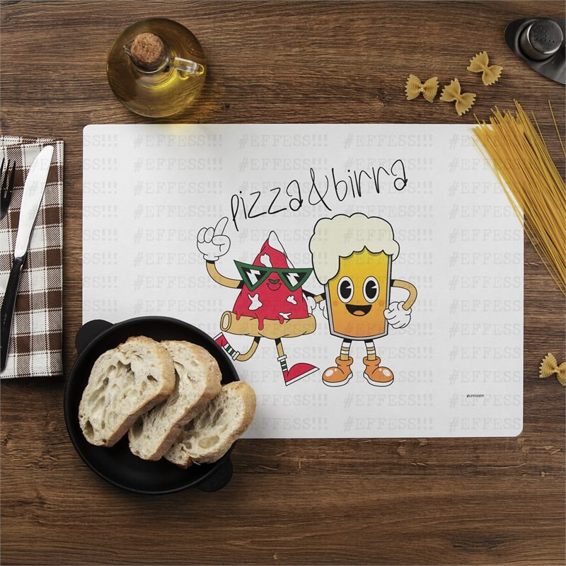 Tovaglietta - Coppie Scoppiate - PIZZA E BIRRA