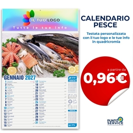 Calendario Pesce personalizzato