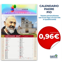 Calendario Padre Pio personalizzato
