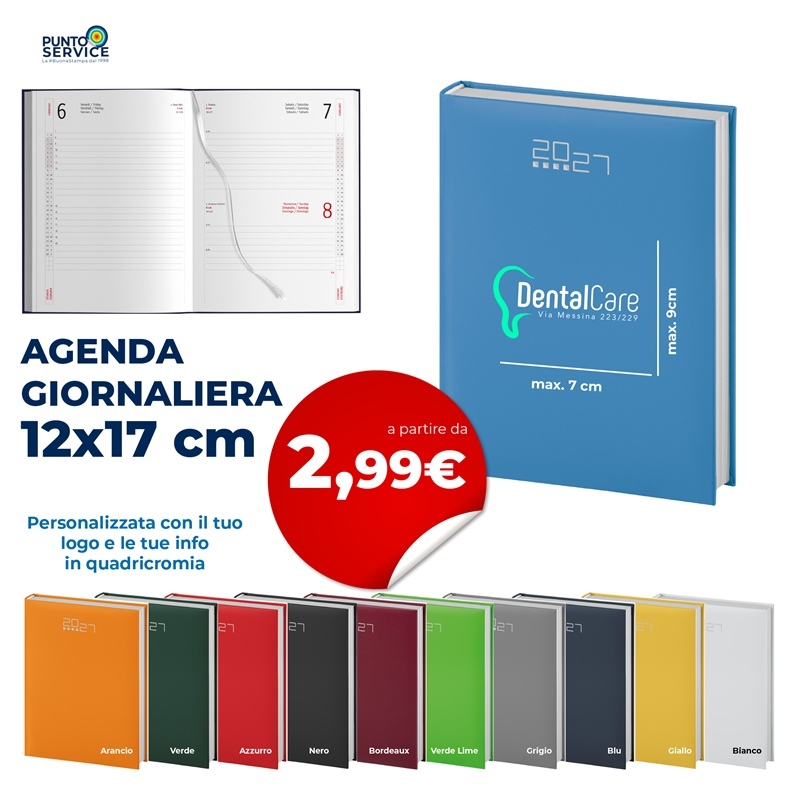 Agende Giornaliere 12x17 cm Personalizzate