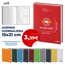 Agende Giornaliere 15x21 cm Personalizzate