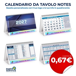 Calendario da Tavolo Notes personalizzato