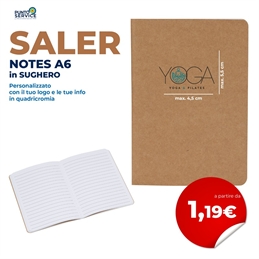 Saler - Notes in cartone riciclato A6 Personalizzati