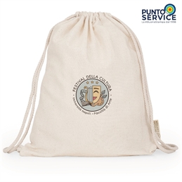 Zainetto/Sacca Mirlo in Cotone - Personalizzati con logo a colori