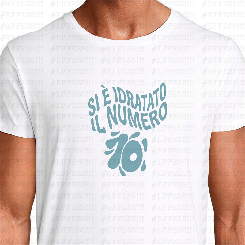 T-shirt - Meme Trash - SI È IDRATATO IL NUMERO 10
