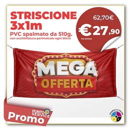 PROMO - Striscione 3x1m