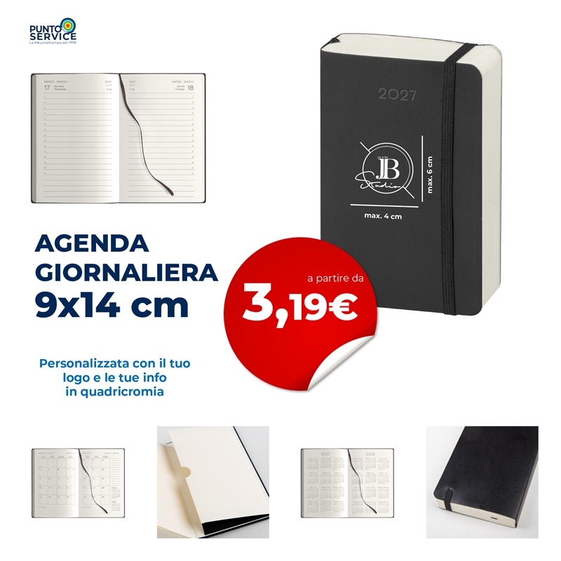 Agendina Giornaliera 9x14 cm Personalizzate