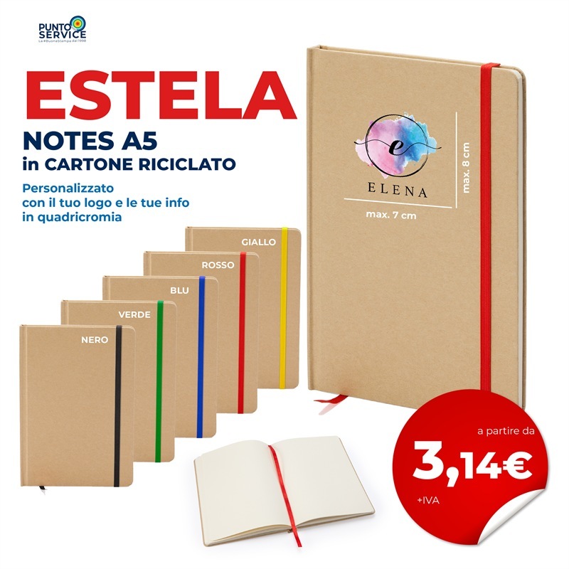 Estela - Notes in cartone riciclato