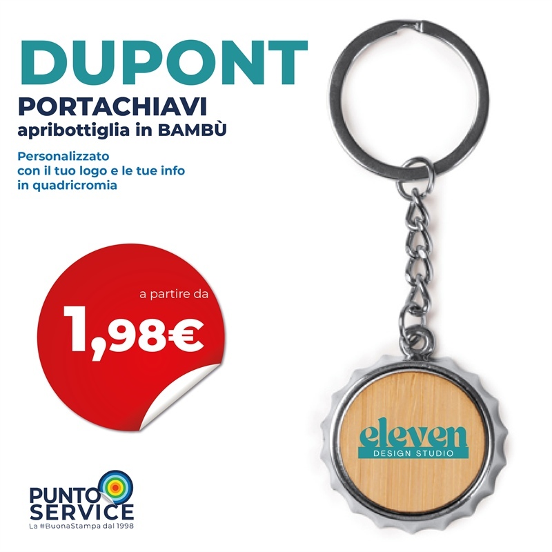 Dupont - Portachiavi apribottiglia in bambù