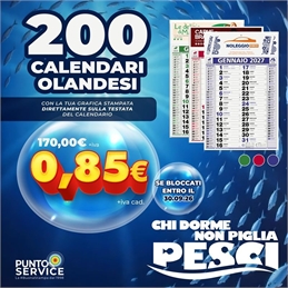 Calendario Olandese Classico 2027 Personalizzato - 200 pezzi Early Bird