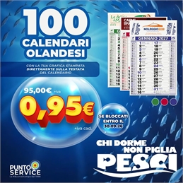 Calendario Olandese Classico 2027 Personalizzato - Promo 100 pezzi