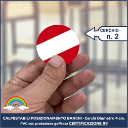 Cerchi Adesivi Posizionamento Banchi 2