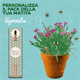 Matita Sprout PIANTALA_Pack personalizzato