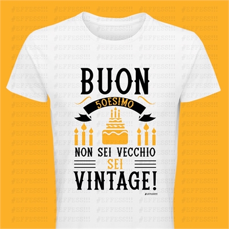 T-Shirt Donna Personalizzata 50 Anni