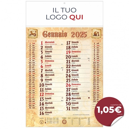 Calendario Olandese Classico personalizzato