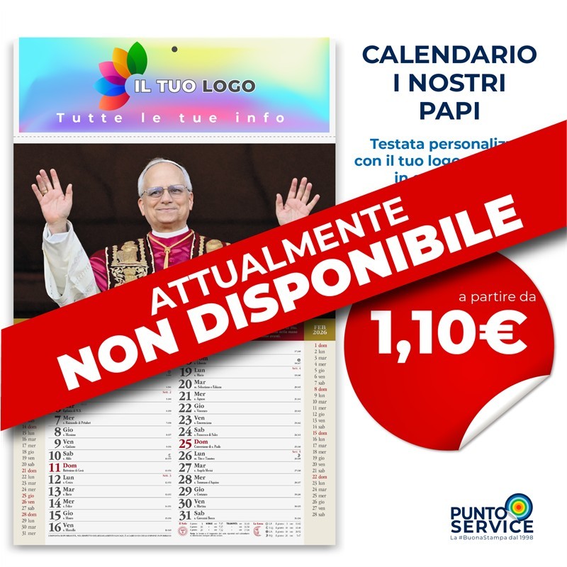 Calendario I Nostri Papi personalizzato