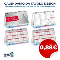 Calendario da tavolo design personalizzato
