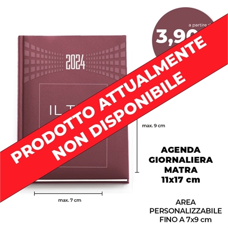 Agende Giornaliere 11x17 cm Personalizzate - Matra