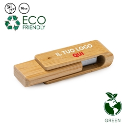 Chiavette usb in bambù personalizzate - Percy