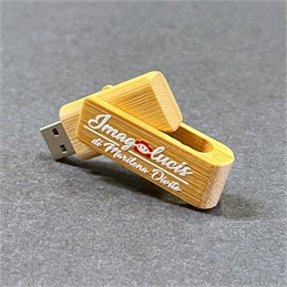 Chiavette usb in bambù personalizzate - Percy