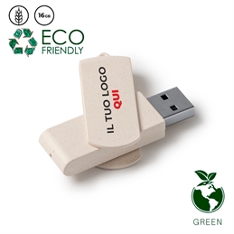 Chiavette USB in fibra di grano personalizzate - Kinox