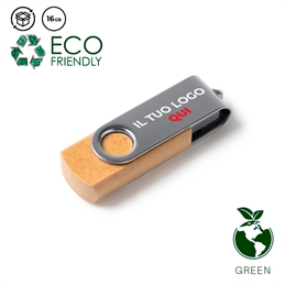 Chiavette USB in cartone riciclato e metallo personalizzate - Vibo