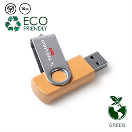Chiavette USB in cartone riciclato e metallo personalizzate - Vibo