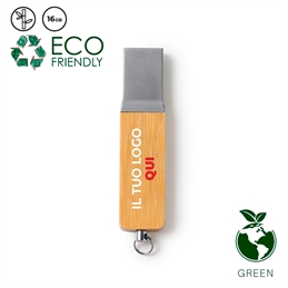 Chiavette USB in bambù personalizzate - Netix