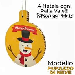 A Natale Ogni Palla Vale - Personaggi Natalizi - Pupazzo di neve