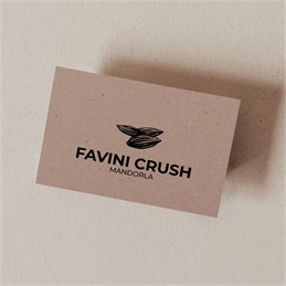 Bigliettini 8,5x5,5 cm. - Carte Favini Crush 350g. MANDORLA
