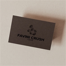 Bigliettini 8,5x5,5 cm. - Carte Favini Crush 350g. CAFFE'