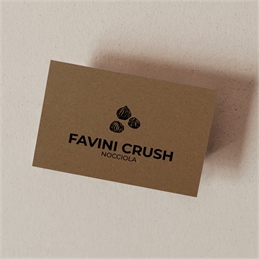 Bigliettini 8,5x5,5 cm. - Carte Favini Crush 350g. NOCCIOLA