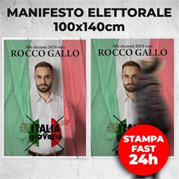 Manifesti Elettorali 100x140 cm - Stampa Fast 24h