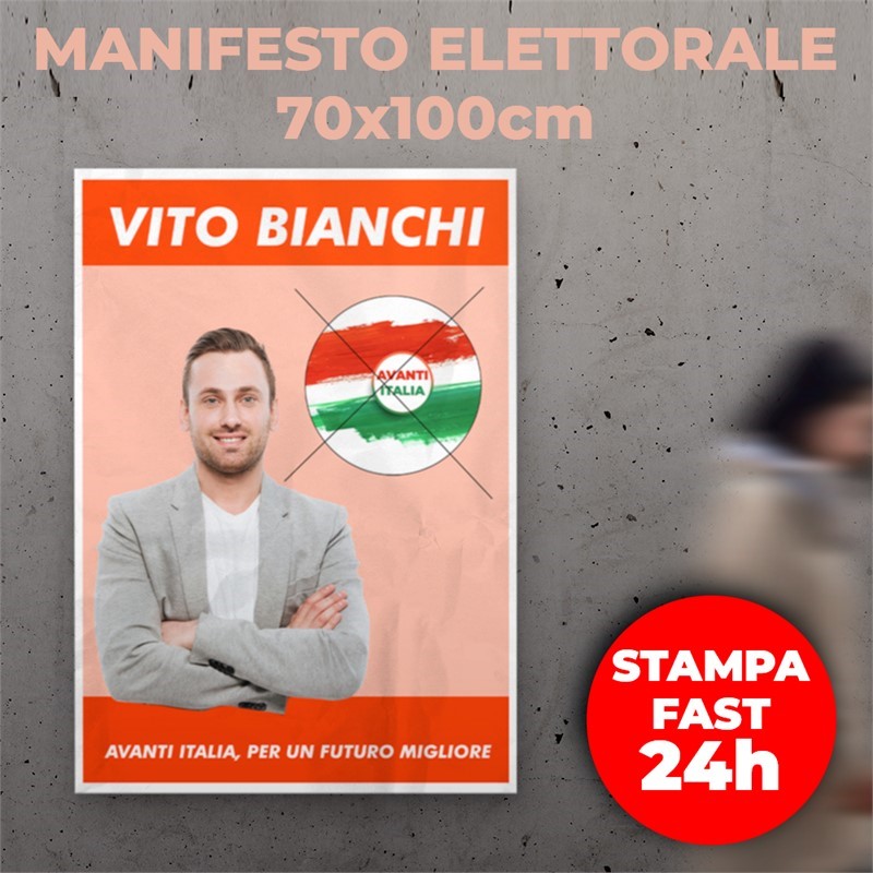 Manifesti Elettorali 70x100 cm - Stampa Fast 24h Manifesti Elettorali 70x100 cm - Stampa Fast 24h
