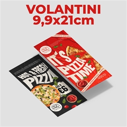 Volantini 9,9x21 cm - Stampa FAST - Consegna in 24H