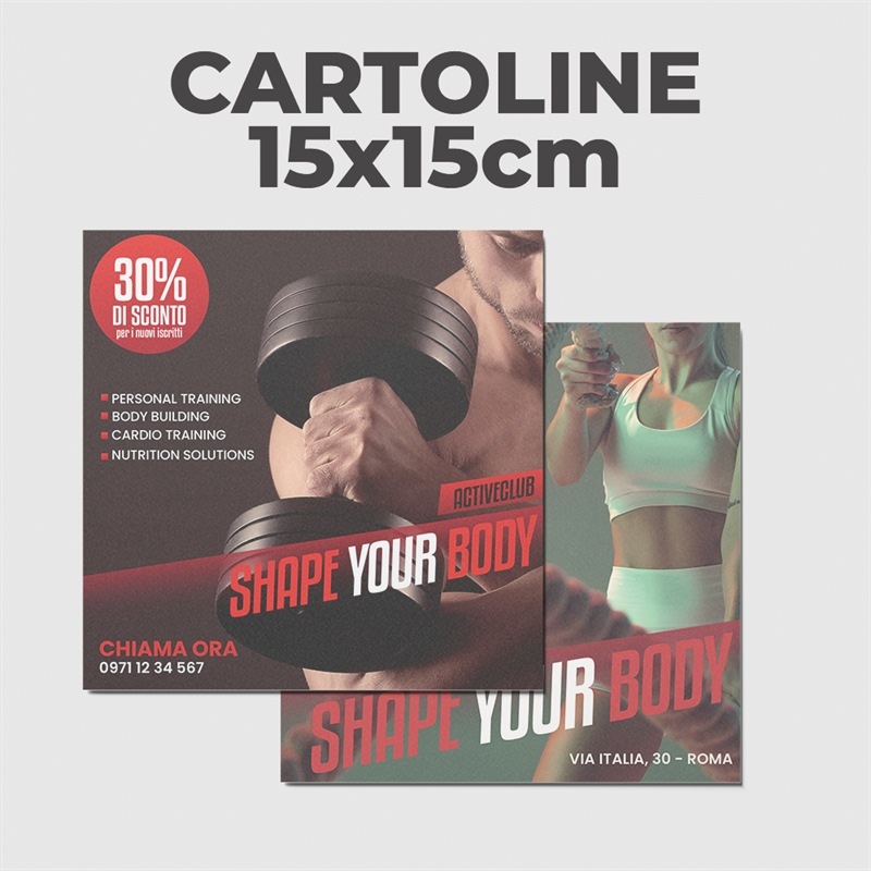 Cartoline 15x15 cm - Stampa FAST - Consegna in 24H