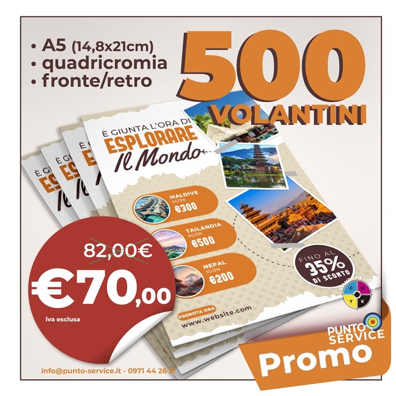 PROMO - 500 volantini