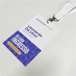 Badge su Carta Patinata 350g.