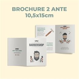 Brochure 2 Ante - 10,5x15 cm - Stampa FAST - Consegna in 24H