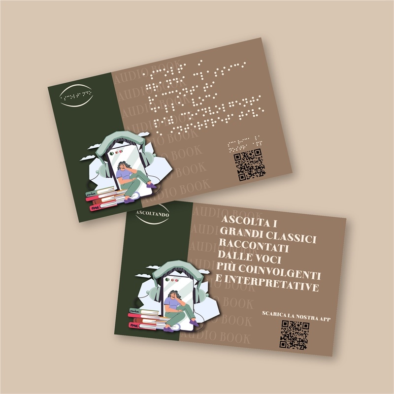 Flyer formato A5 - Scritta in Braille