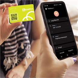 Biglietto da Visita vCard in PVC con testo in Braille e stampa in rilievo