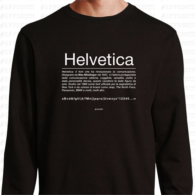 Felpa - Helvetica Felpa - Helvetica